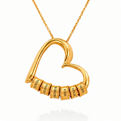 Heart of the Family necklace lang-fr