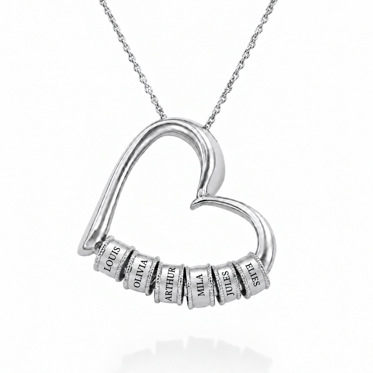 Heart of the Family necklace lang-fr