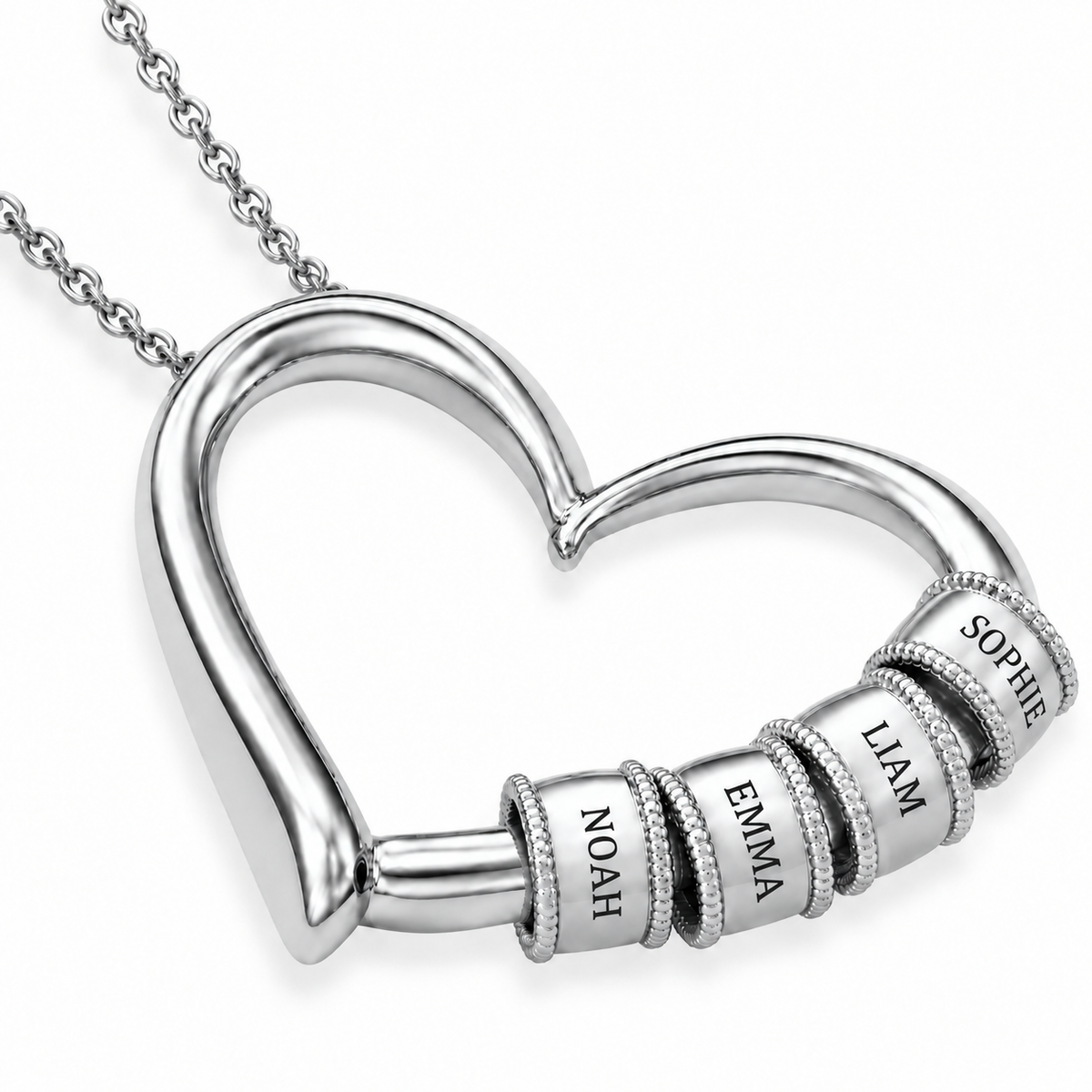 Heart of the Family necklace lang-fr