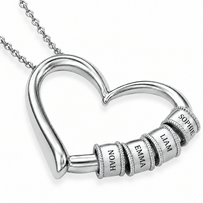 Heart of the Family necklace lang-fr