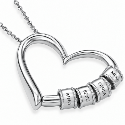 Heart of the Family necklace lang-fi