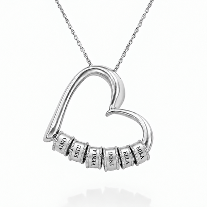 Heart of the Family necklace lang-fi