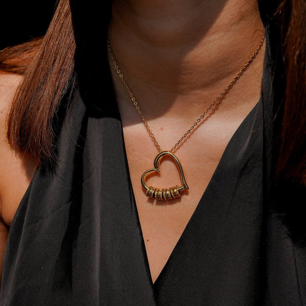 Heart of the Family necklace lang-fi