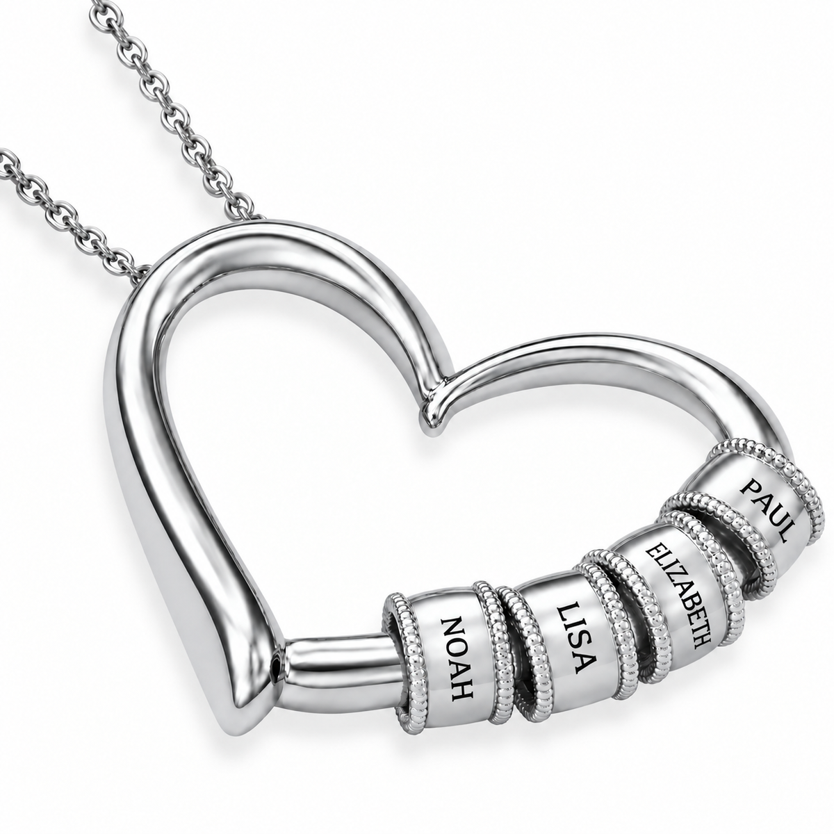 Heart of the Family necklace lang-de