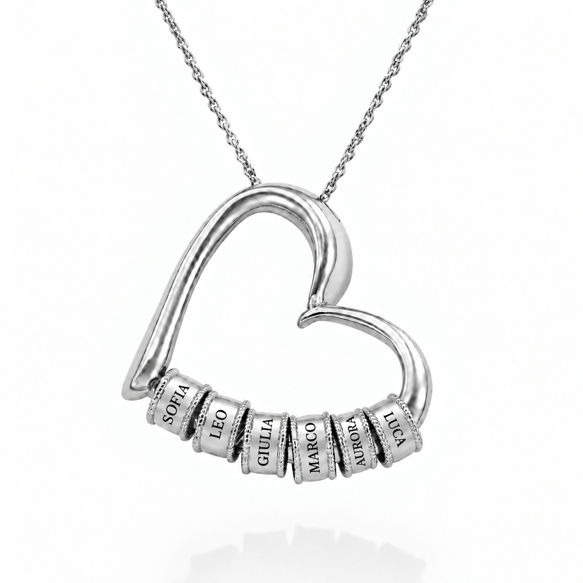 Heart of the Family necklace lang-it