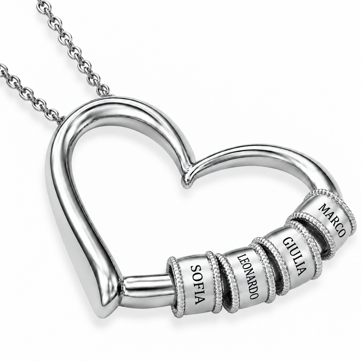 Heart of the Family necklace lang-it