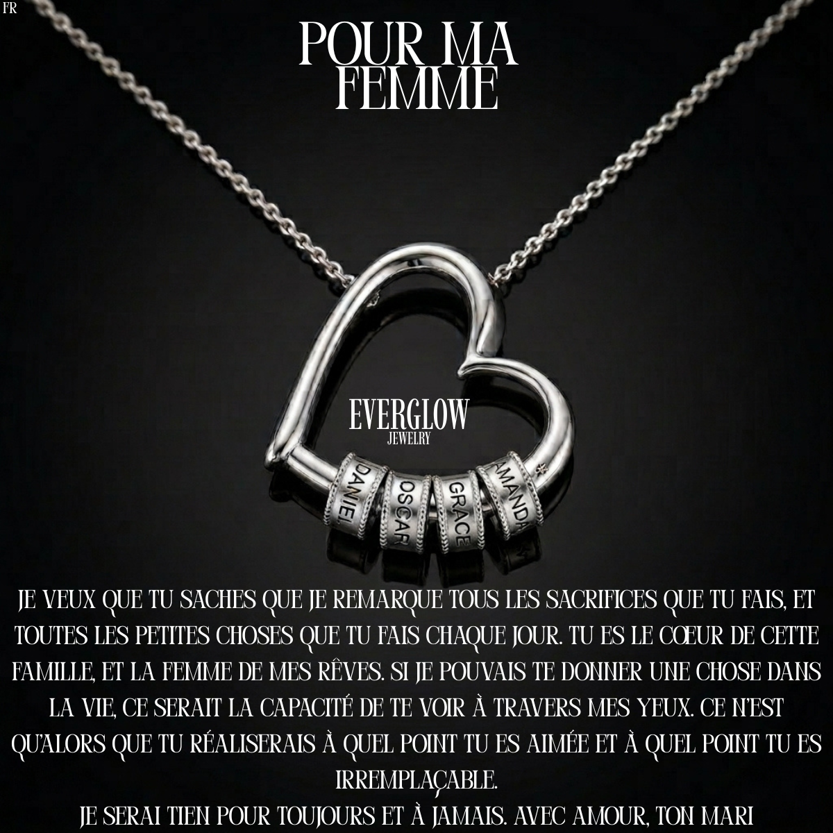 Collier « Le cœur de la famille »