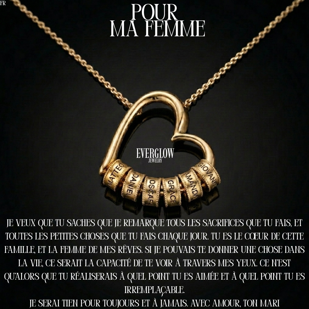 Collier « Le cœur de la famille »